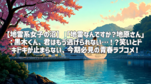 【地雷系女子の沼】「地雷なんですか？地原さん」：黒木くん、君はもう逃げられない…！？笑いとドキドキが止まらない、今期必見の青春ラブコメ！