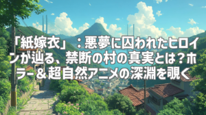 「紙嫁衣」：悪夢に囚われたヒロインが辿る、禁断の村の真実とは？ホラー＆超自然アニメの深淵を覗く
