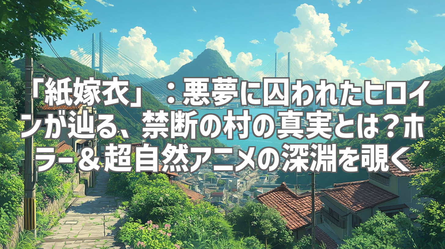 「紙嫁衣」：悪夢に囚われたヒロインが辿る、禁断の村の真実とは？ホラー＆超自然アニメの深淵を覗く