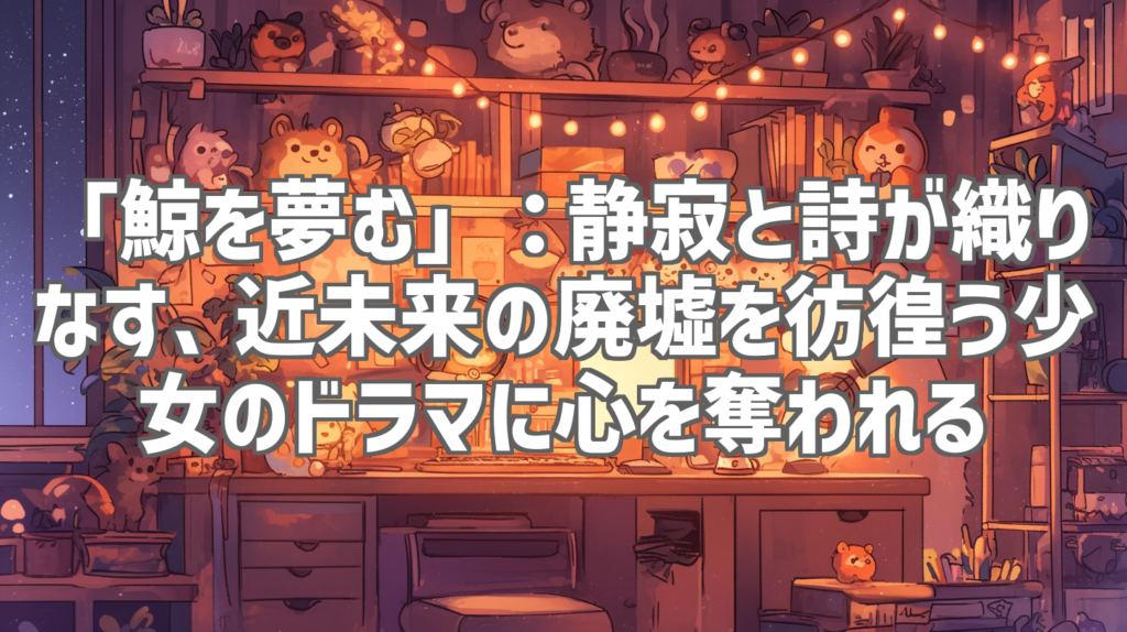 「鯨を夢む」：静寂と詩が織りなす、近未来の廃墟を彷徨う少女のドラマに心を奪われる