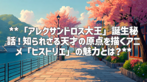 **「アレクサンドロス大王」誕生秘話！知られざる天才の原点を描くアニメ「ヒストリエ」の魅力とは？**