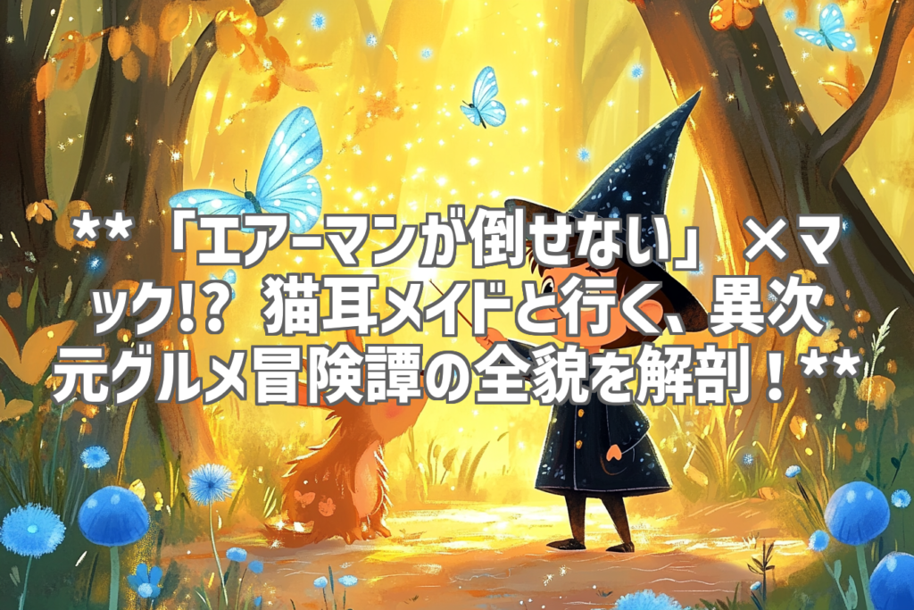 **「エアーマンが倒せない」×マック!? 猫耳メイドと行く、異次元グルメ冒険譚の全貌を解剖！**