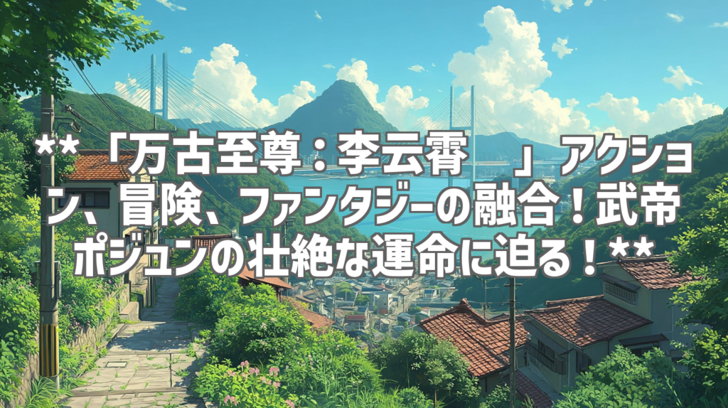 **「万古至尊：李云霄传」アクション、冒険、ファンタジーの融合！武帝ポジュンの壮絶な運命に迫る！**