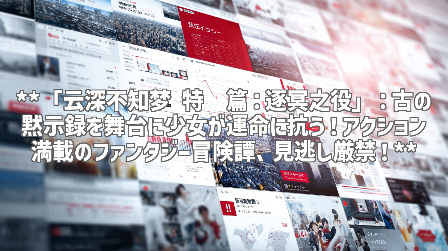 **「云深不知梦 特别篇：逐冥之役」：古の黙示録を舞台に少女が運命に抗う！アクション満載のファンタジー冒険譚、見逃し厳禁！**