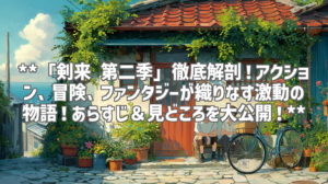 **「剣来 第二季」徹底解剖！アクション、冒険、ファンタジーが織りなす激動の物語！あらすじ＆見どころを大公開！**
