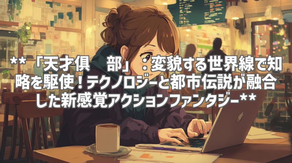 **「天才俱乐部」：変貌する世界線で知略を駆使！テクノロジーと都市伝説が融合した新感覚アクションファンタジー**