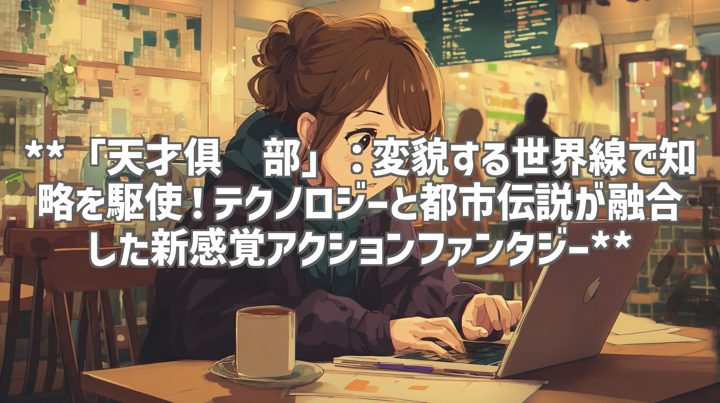 **「天才俱乐部」：変貌する世界線で知略を駆使！テクノロジーと都市伝説が融合した新感覚アクションファンタジー**