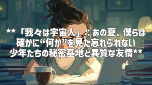 **「我々は宇宙人」：あの夏、僕らは確かに“何か”を見た——忘れられない少年たちの秘密基地と異質な友情**
