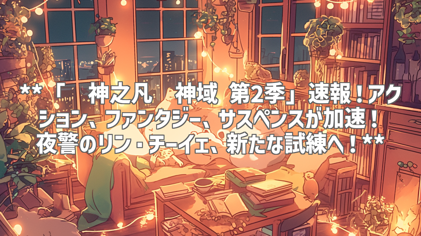**「斩神之凡尘神域 第2季」速報!アクション、ファンタジー、サスペンスが加速!夜警のリン・チーイェ、新たな試練へ!**