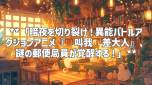 **「暗夜を切り裂け！異能バトルアクションアニメ『请叫我诡差大人』、謎の郵便局員が覚醒する！」**