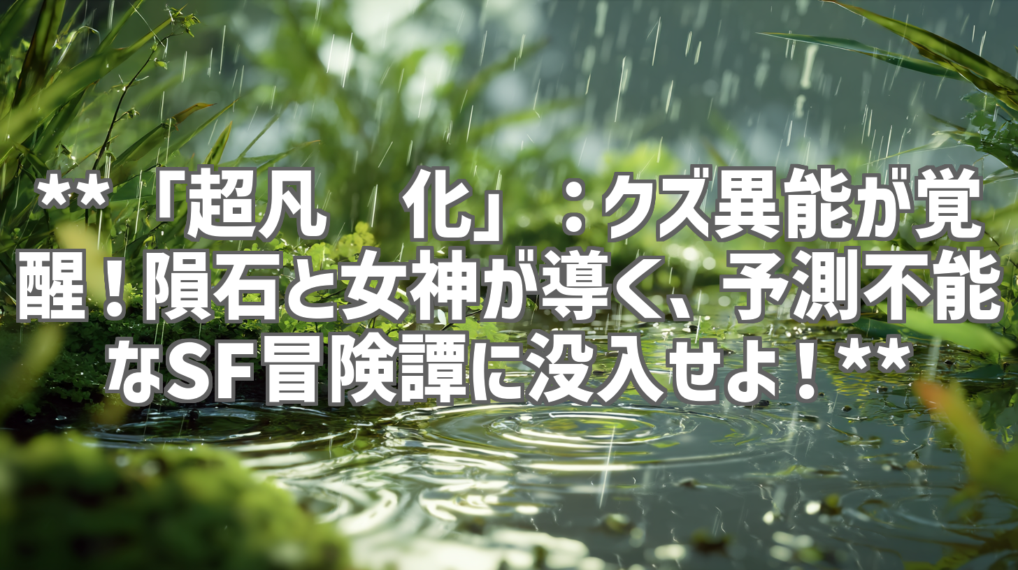 **「超凡进化」:クズ異能が覚醒!隕石と女神が導く、予測不能なSF冒険譚に没入せよ!**