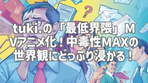 tuki.の「最低界隈」MVアニメ化！中毒性MAXの世界観にどっぷり浸かる！