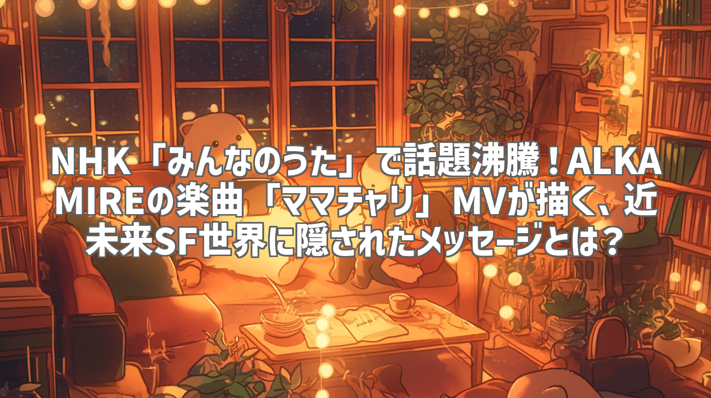 NHK「みんなのうた」で話題沸騰！ALKAMIREの楽曲「ママチャリ」MVが描く、近未来SF世界に隠されたメッセージとは？