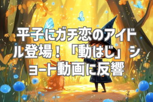 平子にガチ恋のアイドル登場！「動はじ」ショート動画に反響