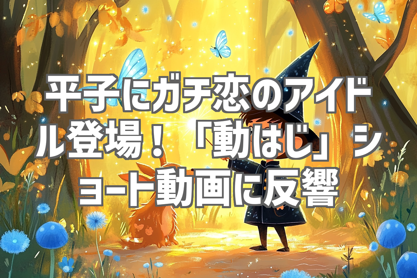 平子にガチ恋のアイドル登場！「動はじ」ショート動画に反響