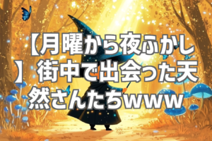 【月曜から夜ふかし】街中で出会った天然さんたちwww