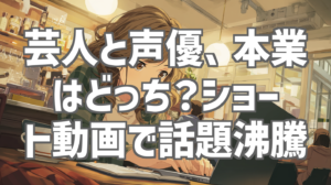 芸人と声優、本業はどっち？ショート動画で話題沸騰